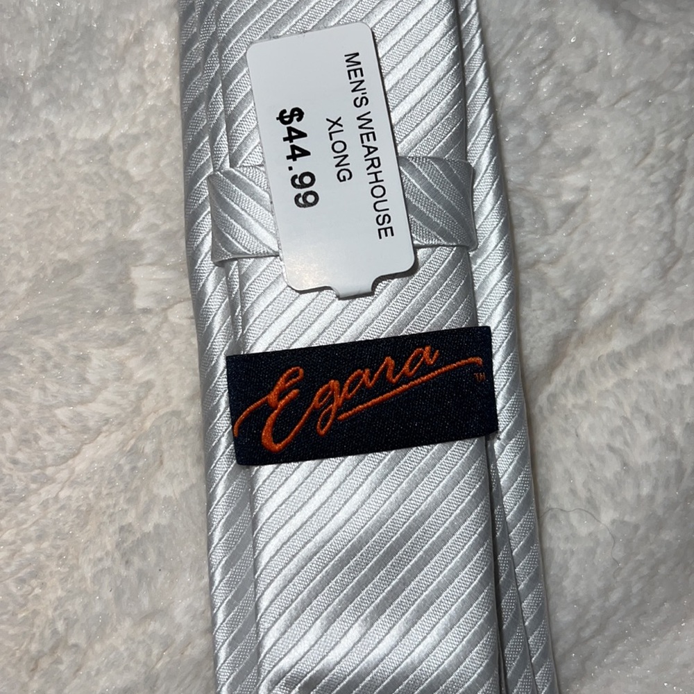 NWT Men’s Egara White Tie - Picture 3 of 3